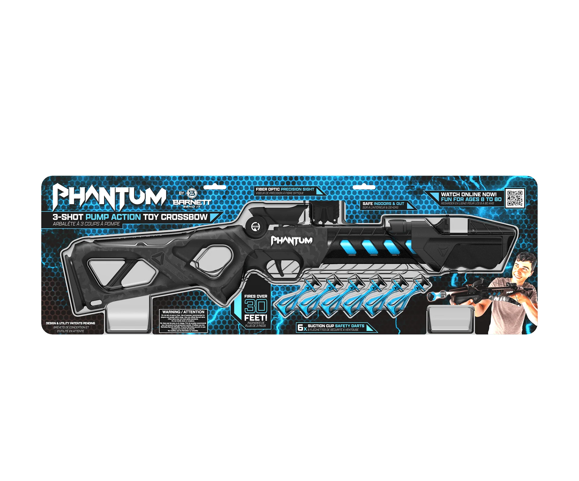 Barnett Phantom Toy Crossbow Pump Action with Suction Darts - Image 8
